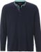 Babista T-shirt à manches longues pour homme, col rond, coupe regular, 100% Coton, bleu foncé, taille 44/46