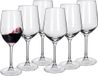Alessandro Rode Wijnglazen Excalibur - 6x stuks - glas - 400 ml - H23 cm