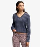 Superdry Pull à col en V pour femmes