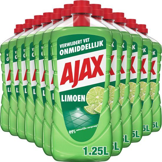 Ajax 12x Allesreiniger Limoen 1,25 liter