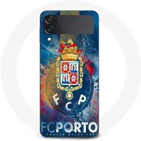 Samsung Galaxy Z Flip3 hoesje fcp porto blauwe achtergrond