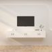 Maison Exclusive - Meuble mural pour téléviseurs, 3 pièces, blanc, 80 x 34,5 x 40 cm