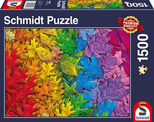 Schmidt Spiele 58993 Kleurrijke Blatterwald, 1500 stukjes puzzel