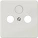Siemens DELTA profil afdekplaat pour TV/RF/SAT 2 et 3 trous, blanc titane