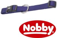 Nobby Halsband Classic Blauw Nylon Klikhalsband Hond Verstelbaar 40-55 cm
