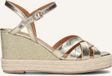 Mexx Tamika Sandalen - Sleehak - Dames - Goudkleurig - Maat 37