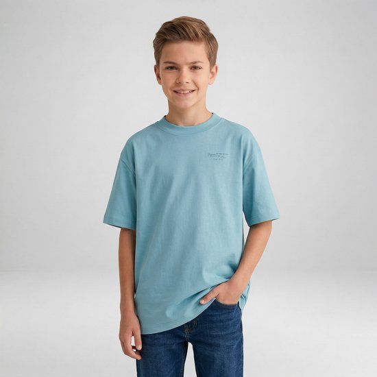 Cars Jeans T-shirt Keyno jr. Jongens Blauw Katoen Ronde hals - Maat 164