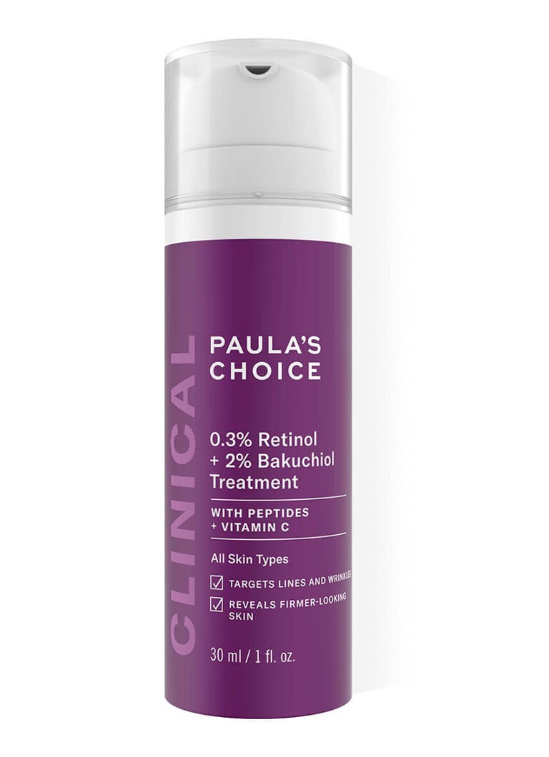 Paula's Choice Paula's Choice Clinical 0,3% Retinol + 2% Bakuchiol Treatment - dag- & nachtcrème