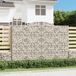 Maison Exclusive Gabions à arc surélevé, lot de 3, 300 x 30 x 200/220 cm, fer galvanisé