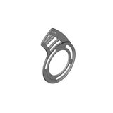 Shimano SM-CDE70 bevestigingsplaat, zwart, 36 tanden
