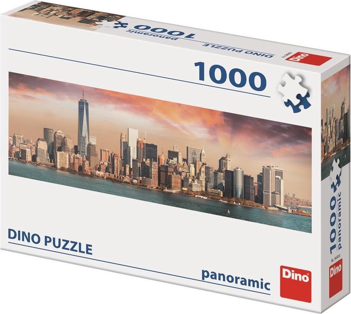 Dino Toys Dino Legpuzzel van Manhattan in zonsondergang - 1000 stukjes - volwassenen en kinderen