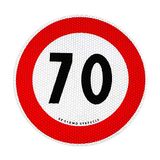 Quattroerre 31841 merk snelheidsklasse 70 km/h sticker EU