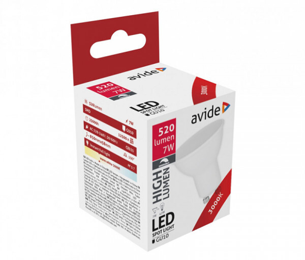 Avide LED Spot GU10 7W 3000K WW Dimbaar