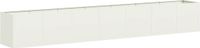 vidaXL Plantenbak - 280x40x40 cm - Koudgewalst Staal - Wit