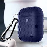 By Qubix AirPods 1/2 hoesje Hexagon TPU soft serie - blauw