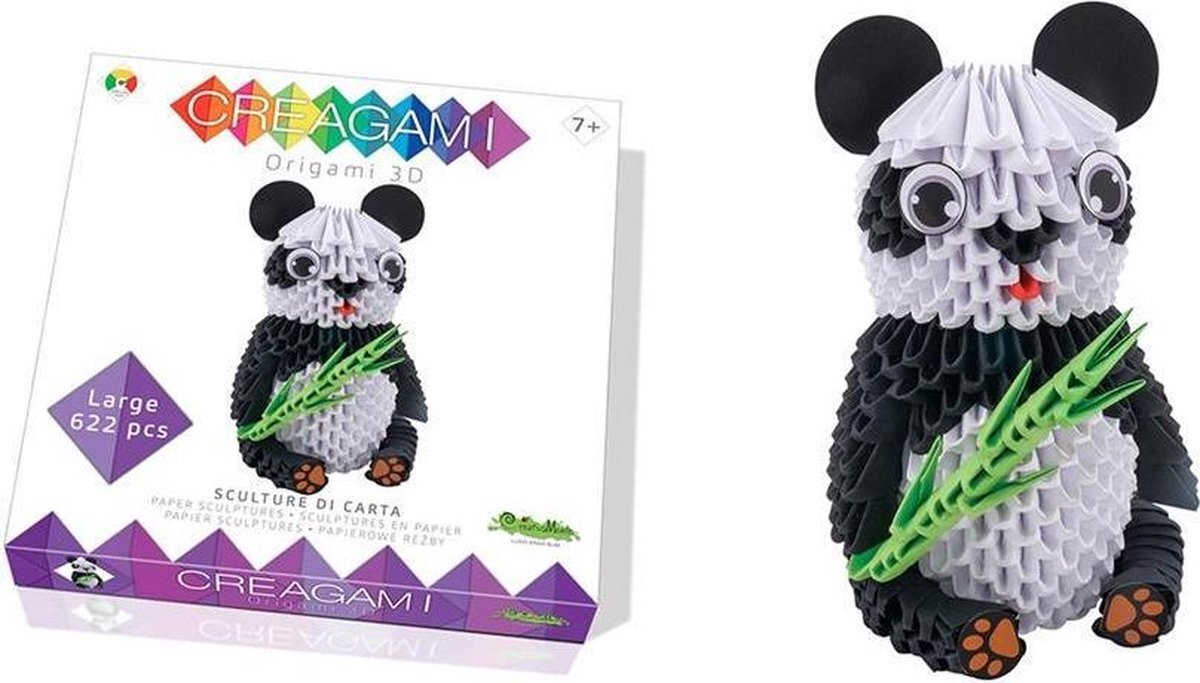 CreativaMente Origami 3d Set Panda 657-delig