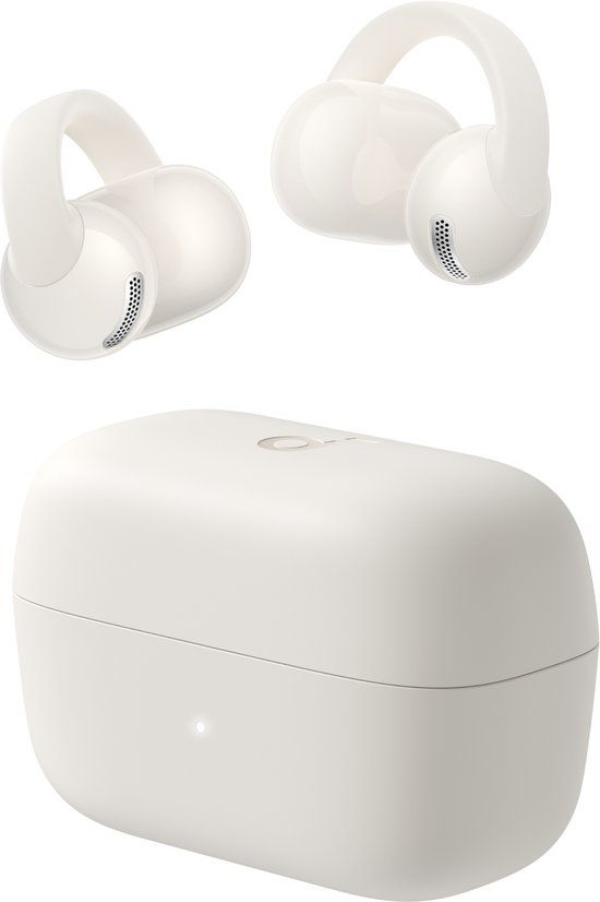 Soundcore C50i Wit - Open-Ear Oordopjes - Clip-On Earbuds - Comfortabel FlexiClip-design - 12mm Drivers - AI Heldere Oproepen - 28U Speeltijd - Secure Fit - Hi-Res - IP55 - Bluetooth 6.0