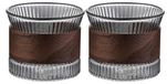 Tasses à expresso élégantes avec bois de noyer, 170 ml