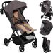 Lionelo Tansi Buggy – GravelTech Wielen – Inklapbaar Auto-Folding Systeem – Geschikt voor 6 Maanden tot 4 Jaar – Hoge Zitting tot 92 cm – 3-Stand Rugleuning – Dri-Seat Comfort – Inclusief Muggennet & Bekerhouder