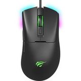 HAVIT Souris Gaming Filaire USB MS966, RGB, 800 DPI - 12000 DPI, 1,6 m, Noir