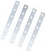 Merriway® BH00222 (4 stuks) Rechte Verzinkte Reparatie Plaat Beugel Brace, 150 mm (6 inch) - Pack van 4 Stuks