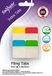 Snopake Extra dikke herpositioneerbare archiefindextabs 38x25mm - 80 tabbladen [assorti/semi-transparant] 15882