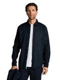 TOM TAILOR Chemise décontractée coupe droite en mélange lin et coton