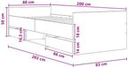 vidaXL Bedframe met lade en hoofdeinde, Artisanaal eiken, Bewerkt hout