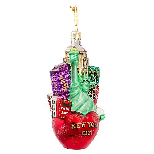 Kurt S. Adler Kurt Adler C4108 New York City Glass stadsgezicht ornament, 5-inch