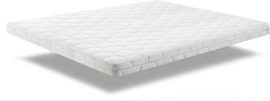 Hollandse Topper Deluxe HR60 Koudschuim 160x200 cm - 7cm - Hollandse - Wit/Ecru