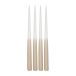 Scandi Essentials Bougie antique Affinity bicolore 32 cm, lot de 4 Blanc-sable