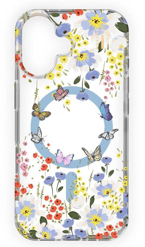 iDeal of Sweden Clear Case MagSafe geschikt voor iPhone 16 - Artistic Garden
