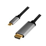 LogiLink CUA0101 USB 3.2 Gen1 Type-C naar HDMI-A Kabel 1.8m Zwart/Grijs