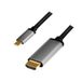 LogiLink CUA0101 USB 3.2 Gen1 Type-C naar HDMI-A Kabel 1.8m Zwart/Grijs