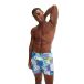 Speedo short de bain imprimé 16" - bleu cobalt / violet / vert lime