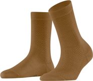 FALKE Fable Estate eenkleurig wol sokken dames geel - maat 35-38