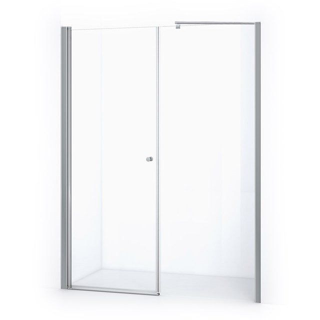 Maxaro Douchewand met Draaideur Zircon Comfort 165cm Chroom - 6095816544538