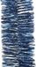 Decoris Kerstslingers - 2x st - donkerblauw - glanzend lametta - 270 cm