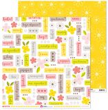 Anita y Su Mundo Collectie meisjes, scrapbooking, papier, berichten, 30,5 x 30,5 cm