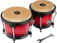 Meinl Percussion HB100WRB Wood Bongo-set, Headliner Series, diameter 17,15 cm (6,75 inch) Macho / 20,32 cm (8 inch) Hembra, wijnrood burst