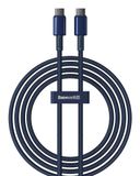 Baseus Tungsten USB-C naar USB-C Kabel 100W 2m Marineblauw