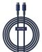 Baseus Tungsten USB-C naar USB-C Kabel 100W 2m Marineblauw