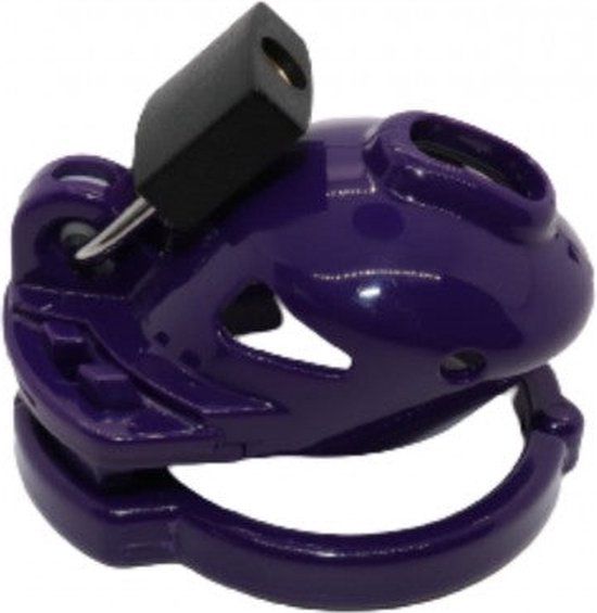 The Vice - Micro - Kuisheidskooi - Peniskooi - Chastity Cage voor de Kleine Penis - Paars