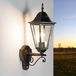 Bristol Lampe murale BRISTOL avec détecteur de mouvement, noir-cuivre, E27, IP44