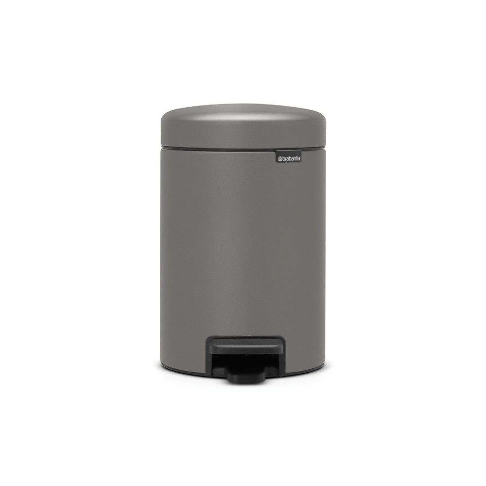 Brabantia NewIcon Prullenbak - 3 liter - Mineral Concrete Grey
