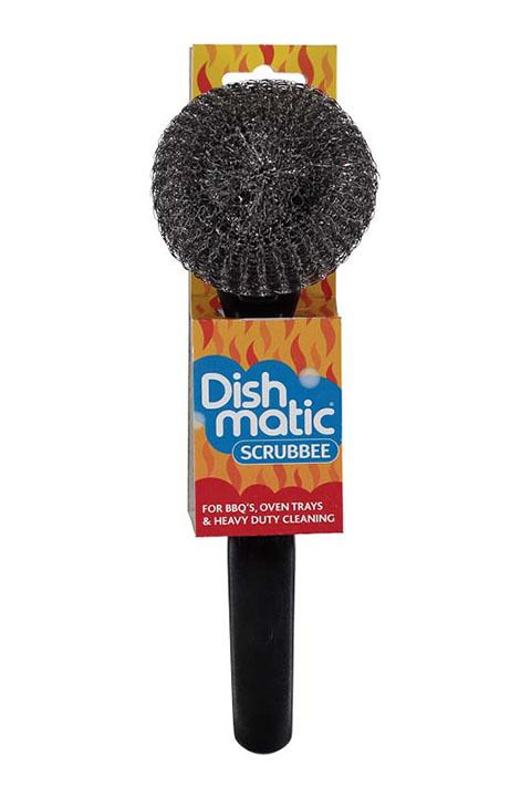 Dishmatic Staalborstel & Dispenser - 1 stuk
