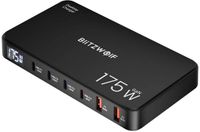 BlitzWolf 6-In-1 Laadstation BW-S30 175W 4x USB-C 2x USB Transparant