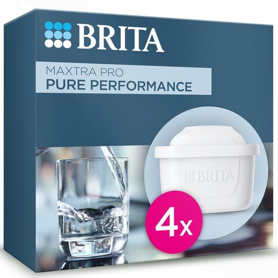 Brita MAXTRA PRO Filterpatronen - 4 Stuks - Waterfilter - Verwijdert PFAS, Kalk en Chloor