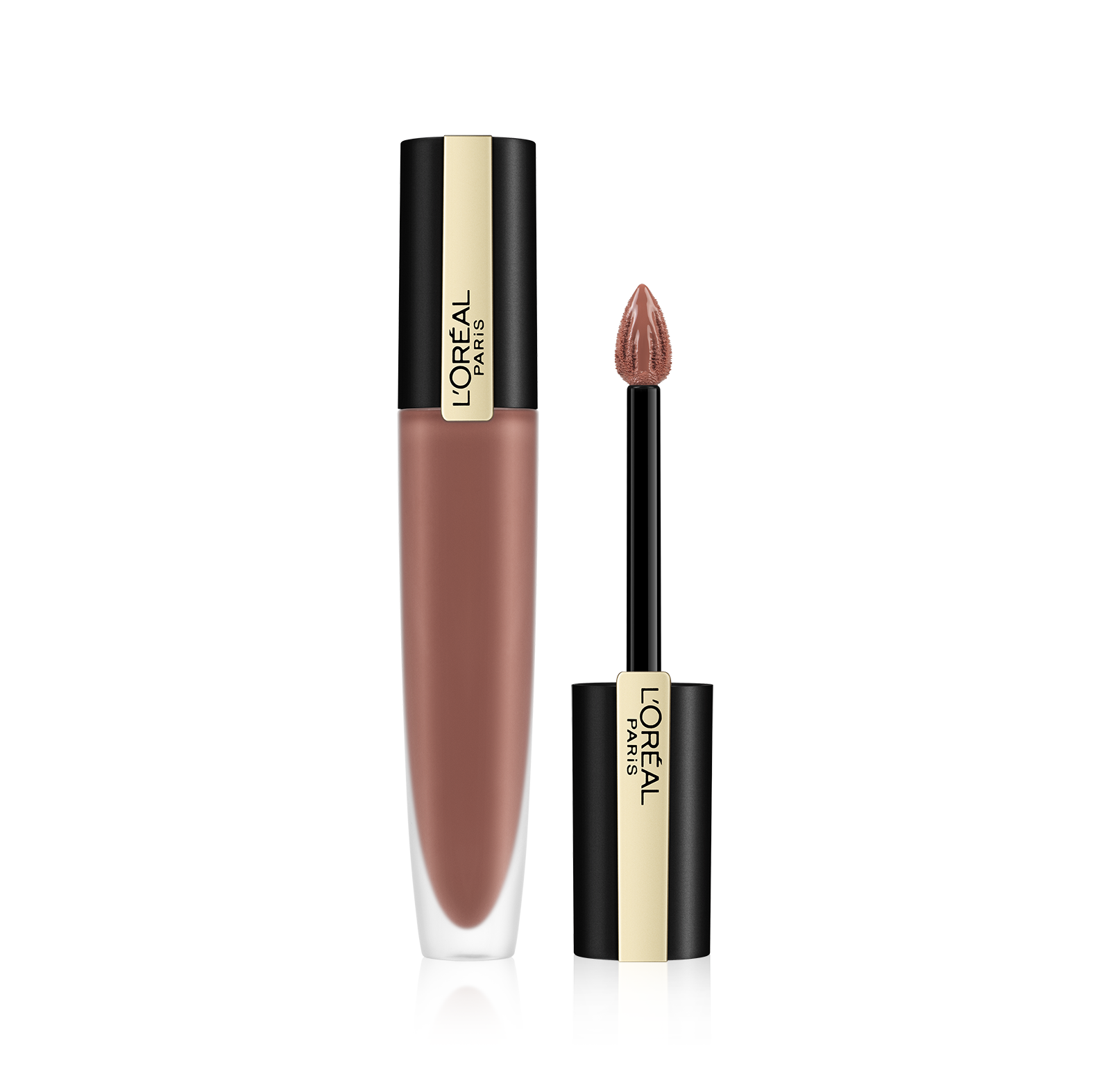 L'Oréal Make-Up Designer Rouge Signature Lipstick - 116 I Explore - Nude - Matte Vloeibare Lippenstift - 7 ml