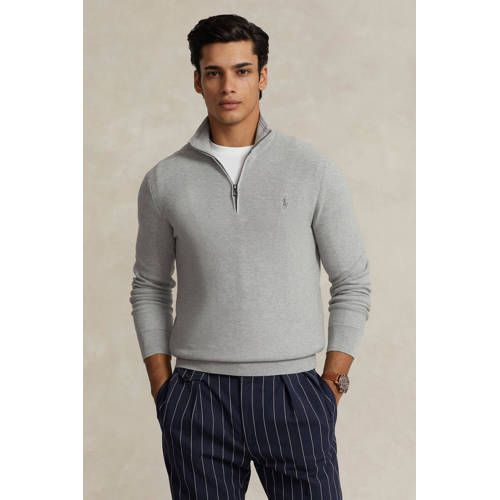 POLO Ralph Lauren Trui met logo en borduursels andover heather